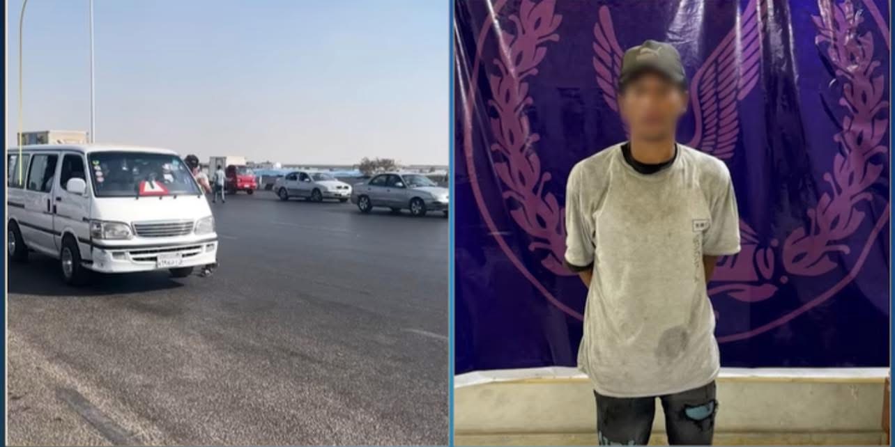 القبض على متهم بالتعدي على سائق ميكروباص أعلى الطريق الدائري بالقاهرة