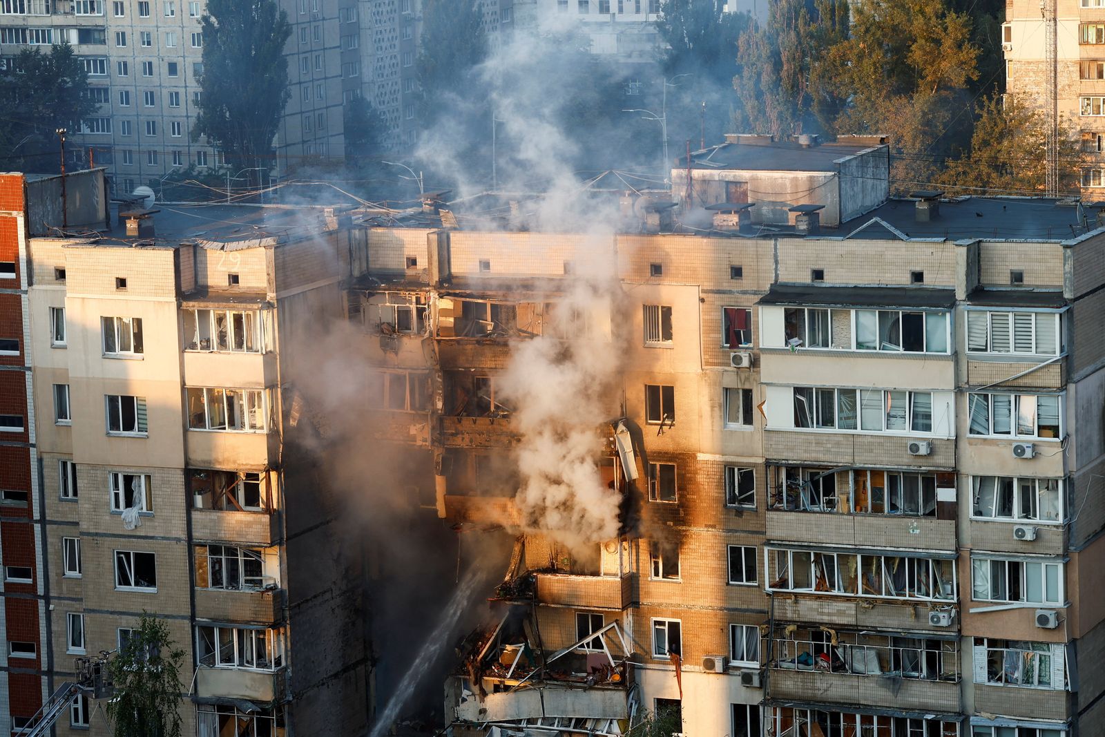 russian drone attack in kyiv