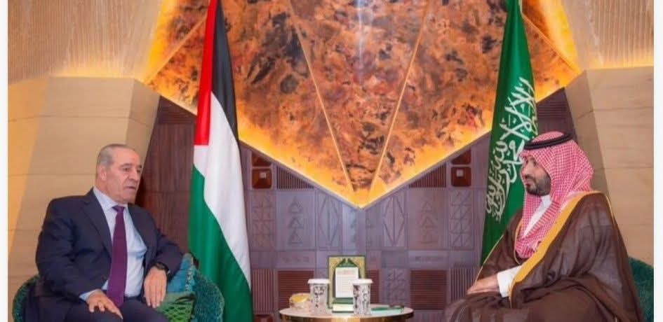 بن سلمان والشيخ يناقشان ملفات فلسطين : الرياض تتضامن بدعم قوي للقضية الفلسطينية”