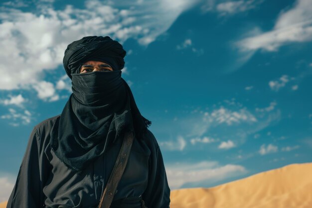 arabian warrior traditional attire standing against vast desert backdrop cinematic hero shot ar 32 v 6 job id 1d3624d9b30347b6b7cb0591f560a092 984027 295007 111823 arabian warrior traditional attire standing against vast desert backdrop cinematic hero shot ar 32 v 6 job id 1d3624d9b30347b6b7cb0591f560a092 984027 295007 111823
